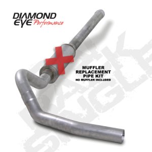 GMC 3500 Performance Exhaust - Diamond Eye Performance - Cat Back, Single Exit - `06-`07